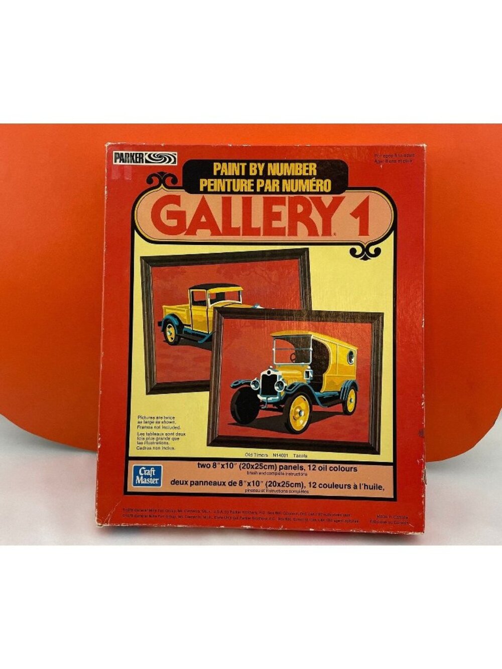 Vintage Paint by number kit, Gallery Series PBN, Parker Craft Master